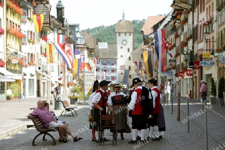 a traditional festival in the old town of Waldshut in the Blackforest in the south of Germany in Europe.