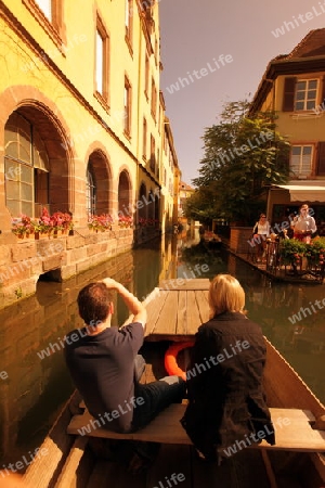 the old city of Colmar in  the province of Alsace in France in Europe