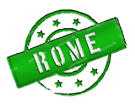 Sign and stamp for your presentation, for websites and many more named Rome