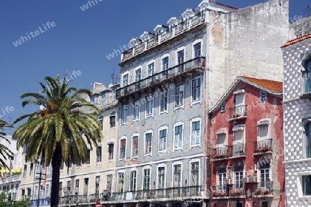 Europa, Westeuropa, EU, Euro, Portugal, Lissabon, Altstadt, Alfama, Imobilien, Haus, Wirtschaft,   (Urs Flueeler)