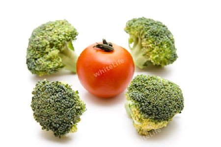 Tomate und Broccoli