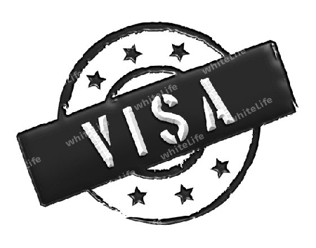 Sign and stamp named "VISA" for your presentation