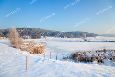 idyllische Winterlandschaft in Th?ringen