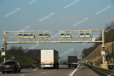 Maut-Erfassung auf Autobahn