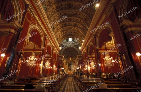 The church of St Philip in the Town of Zebbug on Malta in Europe