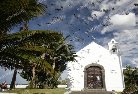 The Iglesia  San Telmo of  Puerto de la Cruz on the Island of Tenerife on the Islands of Canary Islands of Spain in the Atlantic.  