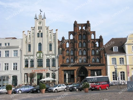 Marktplatz in Wismar, Mecklenburg-Vorpommern