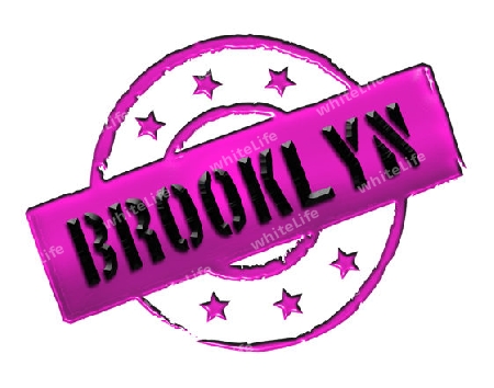 Sign, symbol, stamp or icon for your presentation, for websites and many more named BROOKLYN 