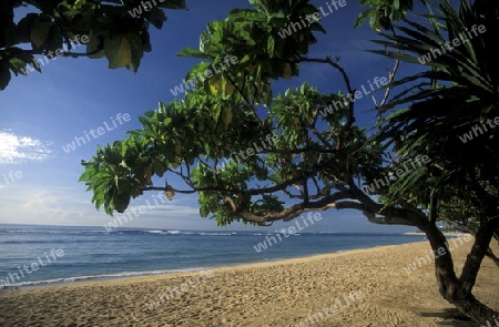 Ein Strand in Nusa Dua im Sueden der Insel Bali in Indonesien in Suedostasien.