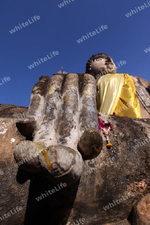 Der Wat Phra Si Ratana Mahathat im Si Satchanalai-Chaliang Historical Park rund 50 Km von Sukhothai in der Provinz Sukhothai im Norden von Thailand in Suedostasien.