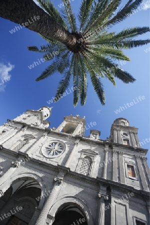 the cathedral in the city Las Palmas on the Canary Island of Spain in the Atlantic ocean.