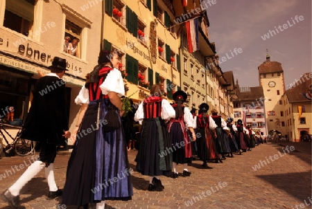 a traditional festival in the old town of Waldshut in the Blackforest in the south of Germany in Europe.