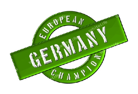 European Champion - Germany - Zeichen, Symbol, Banner fuer Prospekte, Flyer, Internet, ...