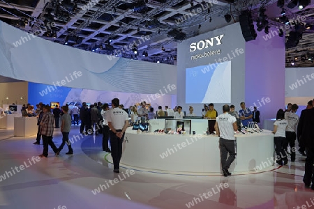 Halle der Firma Sony, Internationale Funkausstellung IFA, 2012, Berlin, Deutschland, Europa