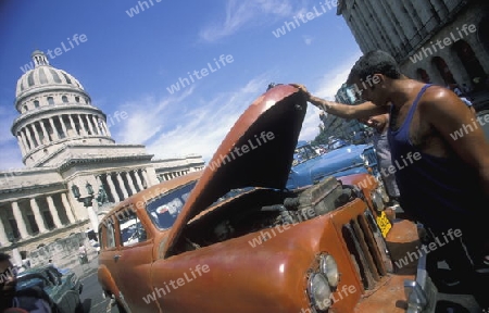 the capitolio National in the city of Havana on Cuba in the caribbean sea.