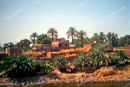 Dorf am Nilufer