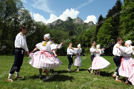 Europa, Osteuropa, Slowakei, Polen, Grenze, Cerveny Klastor, Folklore, Festival, Fest, Tranchtenfest, Tracht, Kultur, Sommer, 