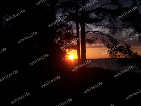 Sonnenuntergang an schwedicher K?ste