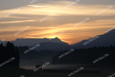 Sonnenaufgang Nebel