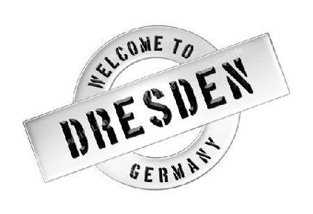 Illustration of WELCOME TO DRESDEN as Banner for your presentation, website, inviting...