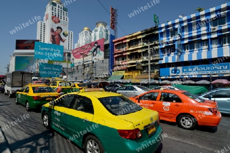 The City centre of Bangkok naer the Siam Square in the capital of Thailand in Souteastasia.