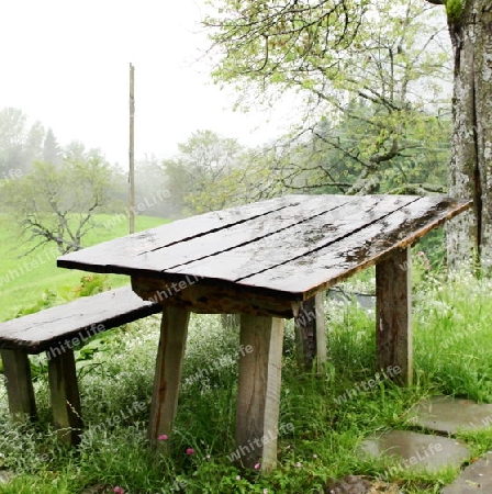 Spiegelung bei Regen