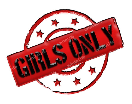 Sign, symbol, stamp or icon for your presentation, for websites and many more named GIRLS