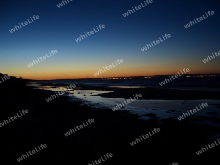 D?mmerung am Strand