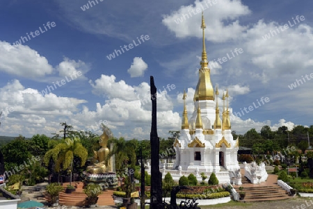 Der Tempel Wat Tham Khu Ha Sawan in Khong Jiam am Mekong River in der naehe des Pha Taem Nationalpark in der Umgebung von Ubon Ratchathani im nordosten von Thailand in Suedostasien.