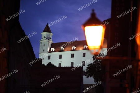 Europa, Osteuropa, Slowakei, Hauptstadt, Bratislava, Altstadt, Pressburg, Burg, Festung, Sommer,  