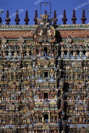 The Sri Meenakshi Temple in the city of   Madurai in Tamil Nadu in India.