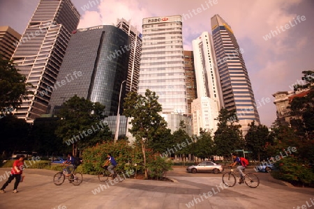 Asien, Suedost, Singapur, Insel, Staat, Stadt, City, Skyline, Zentrum, Bankenviertel, Hochhaus, Wolkenkratzer, Bank,   