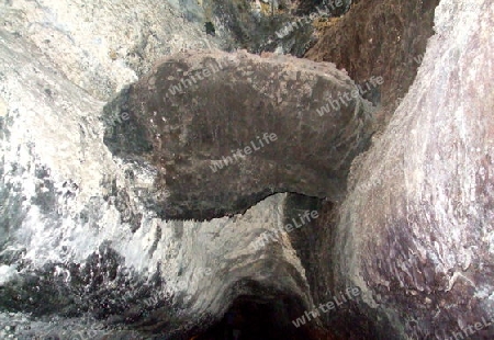 Lanzarote, Cueva Verde,Lava-Versteinerung