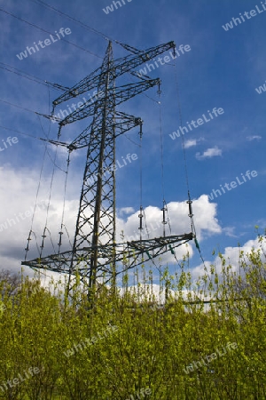 Strommaste Hochspannungs- ?berlandleitungen Energie