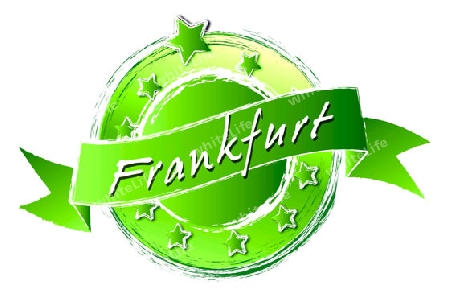 FRANKFURT - Banner, Logo, Symbol im Royal Grunge Style fuer Praesentationen, Flyer, Prospekte, Internet,...