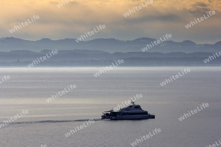 Bodensee Blick auf Alpen