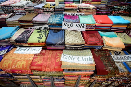 The Market in the old City of Siem Riep neat the Ankro Wat Temples in the west of Cambodia.