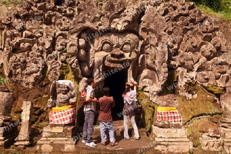 Asien, Suedost, Indonesien, Bali, Insel, Ubud, Tempel, Goa Gajah, Hoehle, Eingang,  (Urs Flueeler) 