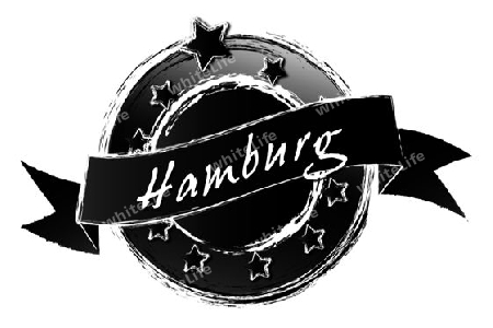 HAMBURG - Banner, Logo, Symbol im Royal Grunge Style fuer Praesentationen, Flyer, Prospekte, Internet,...