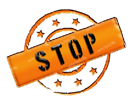 Sign and stamp for your presentation, for websites and many more named STOP