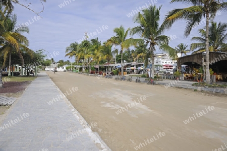 Strassen in Puerto Villamil,   Insel Isabela,  Galapagos , Unesco Welterbe, Ecuador, Suedamerika