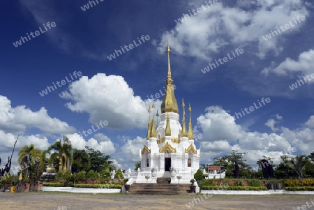 Der Tempel Wat Tham Khu Ha Sawan in Khong Jiam am Mekong River in der naehe des Pha Taem Nationalpark in der Umgebung von Ubon Ratchathani im nordosten von Thailand in Suedostasien.