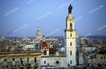 the old town of the city Havana on Cuba in the caribbean sea.