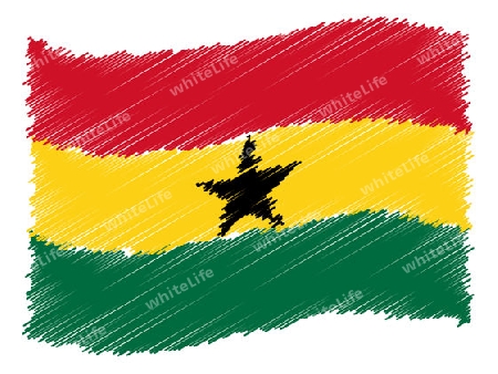 Ghana - The beloved country as a symbolic representation as heart - Das geliebte Land als symbolische Darstellung als Herz