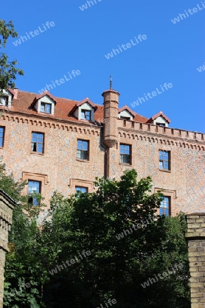 Masuren. Restaurierte Kreuzritterburg in Ryn