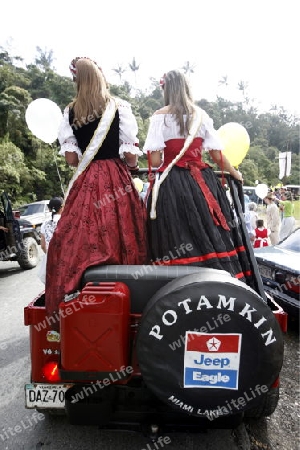 Amerika, Suedamerika, Venezuela, Deutsche Kolonie, Colonia Tovar, Bergdorf,  Das traditionelle Patronsfest des Heiligen Martin am Martinstag 11.November 2008 mit Deutschen Folkstaenzen und Deutschen Trachten im Bergdorf Colonia Tovar der ehemaligen