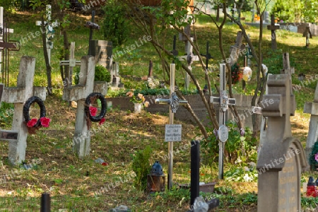 Friedhof Vlkolinec - UNESCO Welterbe in der Slowakei