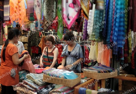 Der Chatuchak Wochenendmarkt im norden von Bangkok der Hauptstadt von Thailand in Suedostasien. 