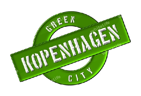 GREEN CITY COPENHAGEN - Zeichen, Symbol, Banner fuer Prospekte, Flyer, Internet, ...