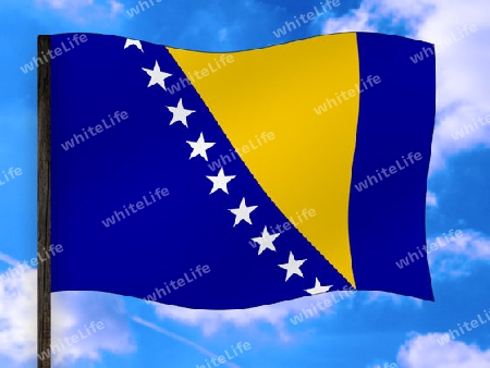 Fahne Bosnien Herzegowina